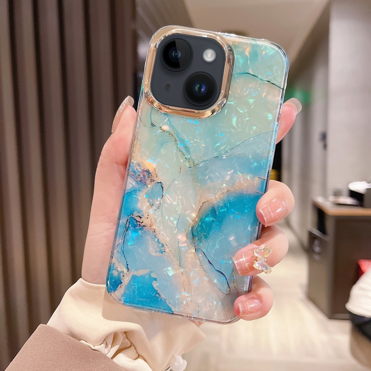 

For iPhone 14 Colorful Crystal Ripple TPU Phone Case(Green)