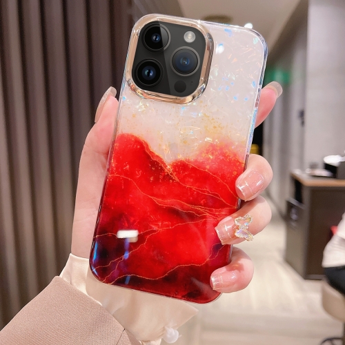 

For iPhone 14 Pro Max Colorful Crystal Ripple TPU Phone Case(Red)