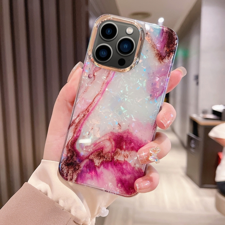 

For iPhone 13 Pro Colorful Crystal Ripple TPU Phone Case(Purple)