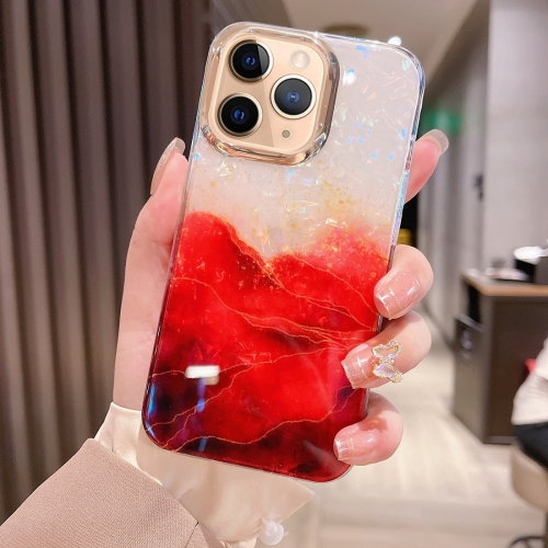 

For iPhone 11 Pro Max Colorful Crystal Ripple TPU Phone Case(Red)