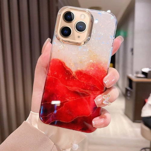 

For iPhone 11 Pro Colorful Crystal Ripple TPU Phone Case(Red)