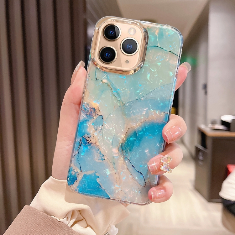 

For iPhone 11 Pro Colorful Crystal Ripple TPU Phone Case(Green)