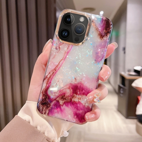 

For iPhone 15 Pro Max Colorful Crystal Ripple TPU Phone Case(Purple)