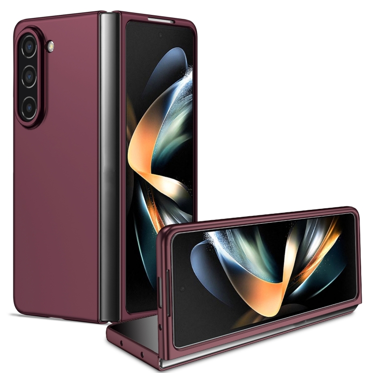 

For Samsung Galaxy Z Fold6 5G Armor Foldable Phone Case(Wine Red)