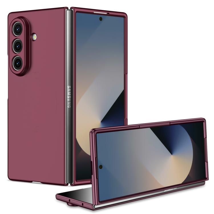 

For Samsung Galaxy Z Fold7 5G Armor Foldable Phone Case(Wine Red)