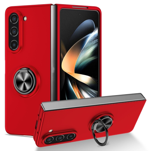 

For Samsung Galaxy Z Fold5 5G Armor Ring Holder Phone Case(Red)