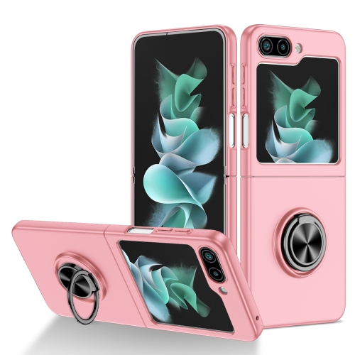 

For Samsung Galaxy Z Flip5 5G Armor Ring Holder Phone Case(Pink)