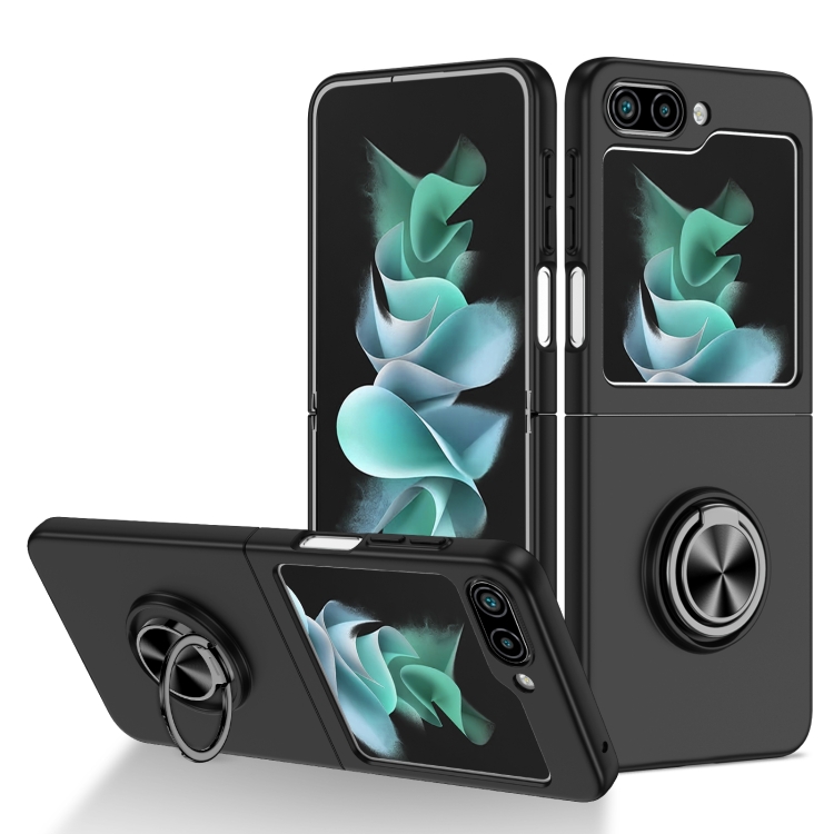 

For Samsung Galaxy Z Flip6 5G Armor Ring Holder Phone Case(Black)
