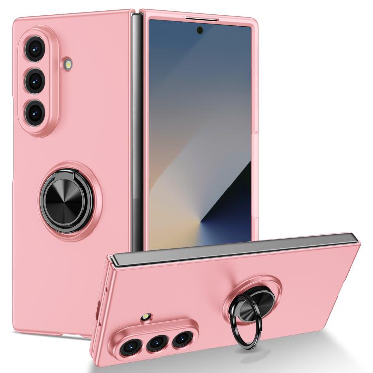 For Galaxy Z Fold8 Ultra 5G Armor Ring Holder Phone Case(Pink)