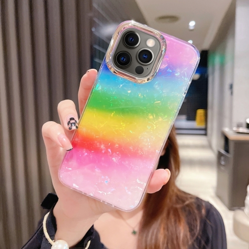 

For iPhone 12 Pro Colorful Crystal Shell Pattern PC + TPU Phone Case(Colorful)