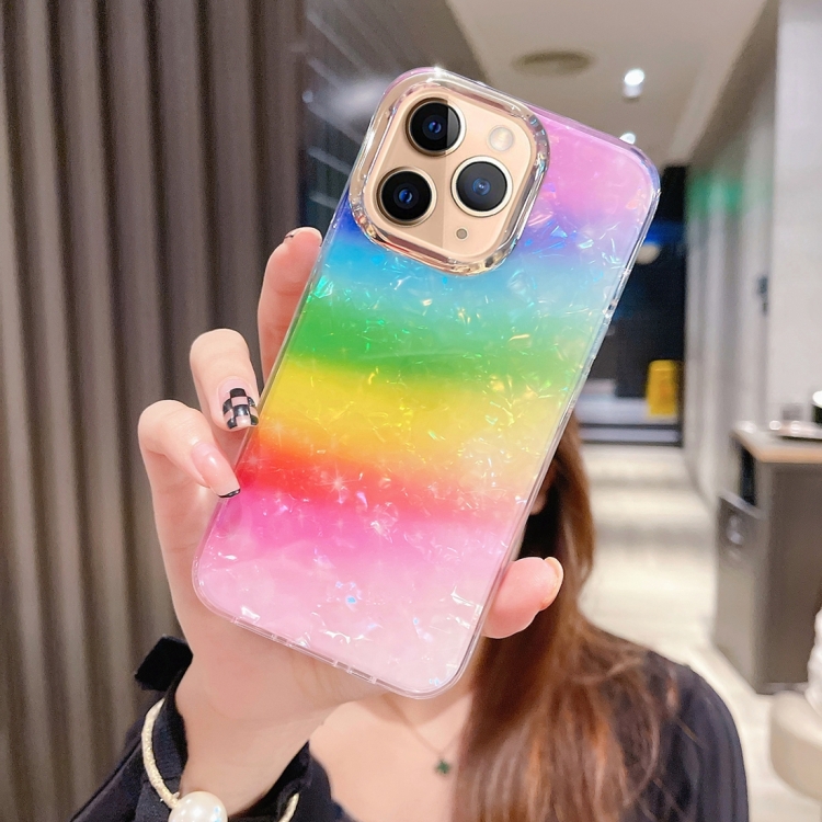 

For iPhone 11 Pro Colorful Crystal Shell Pattern PC + TPU Phone Case(Colorful)