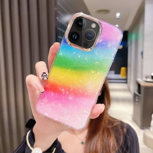 

For iPhone 15 Pro Max Colorful Crystal Shell Pattern PC + TPU Phone Case(Colorful)