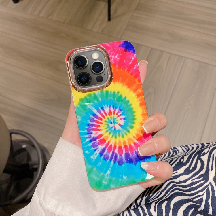 

For iPhone 12 Pro Colorful Shell Texture Marble PC + TPU Phone Case(Colorful)