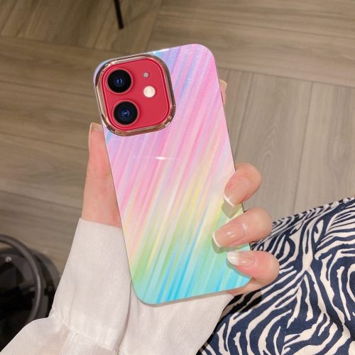 

For iPhone 11 Colorful Shell Texture Marble PC + TPU Phone Case(Colorful Meteor)