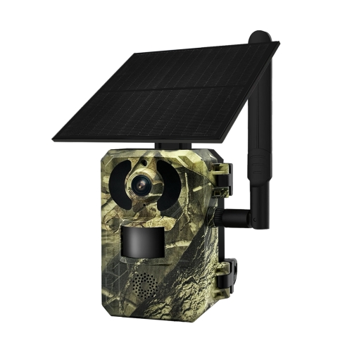 

ESCAM QF380 4MP Network Solar PIR Alert Smart Wildlife Hunting Camera, 4G:EU Version(Camouflage)