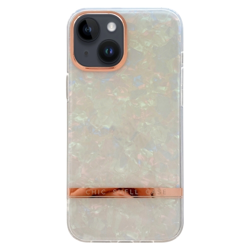For iPhone 14 Electroplating Shell Texture TPU Phone Case(Colorful)