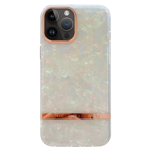 For iPhone 14 Pro Electroplating Shell Texture TPU Phone Case(Colorful) natural decorative colorful agate stones for landscape decor rocks diy handmade decoratisve fish tanks vase fillers durable