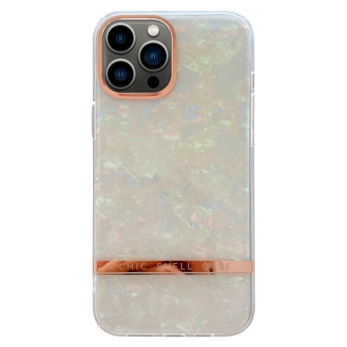 For iPhone 13 Pro Max Electroplating Shell Texture TPU Phone Case(Colorful) for iphone 13 pro water ripple texture tpu phone case grey