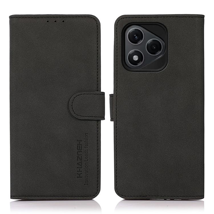 

For Honor 400 Lite KHAZNEH Matte Texture Leather Phone Case(Black)