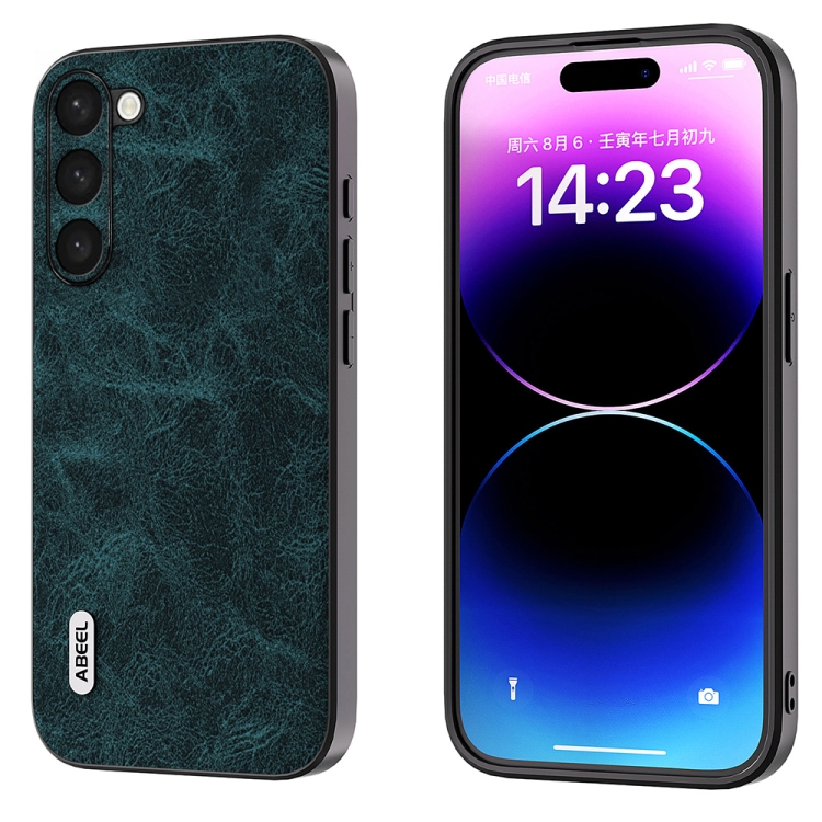 

For Samsung Galaxy S23+ 5G ABEEL Dream Litchi Texture PU Phone Case(Blue)