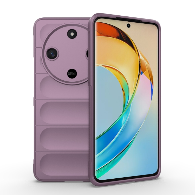 

For Honor X50 5G Global / X9b Magic Shield TPU + Flannel Phone Case(Purple)