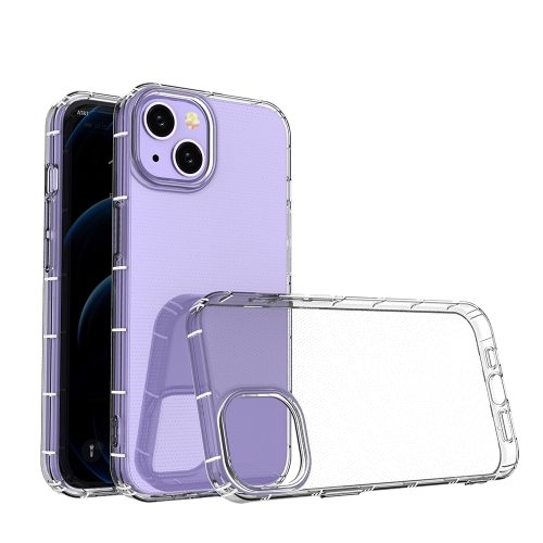 

For iPhone 15 Airbag Four-Corner Full Coverage Shockproof TPU Phone Case(Transparent)