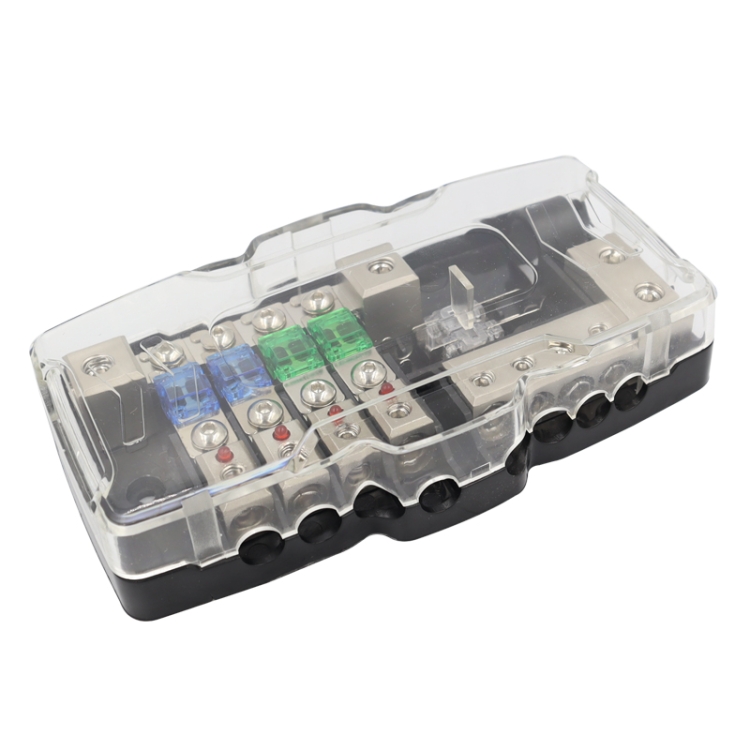 

CP-0722 Orvac 0-4 GA 4 Circuit HD Fuse Power Distribution Block Ground Buss with LED Indicator