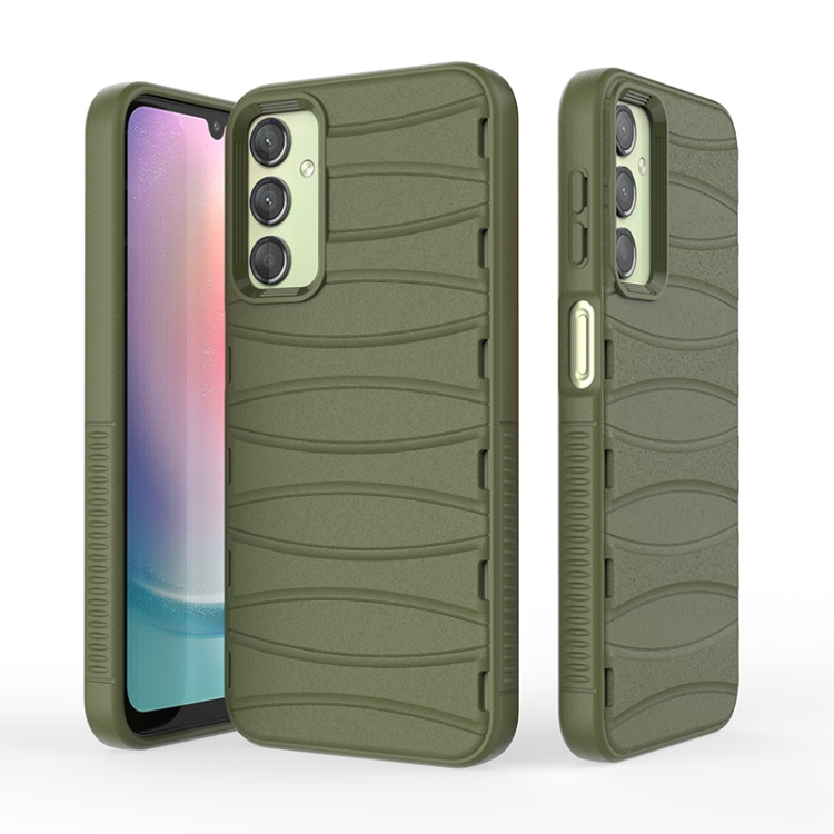 

For Samsung Galaxy A24 4G Multi-tuyere Powerful Heat Dissipation Phone Case(Blue)