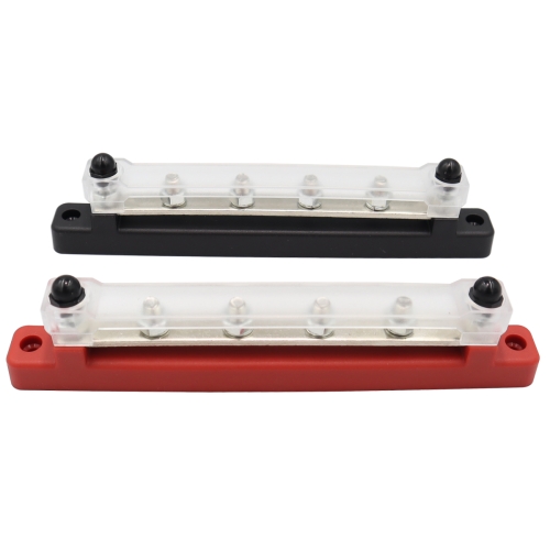 

CP-3122 1 Pair 150A 48V RV Yacht Car High Current Single-row 4-way Terminal Busbar