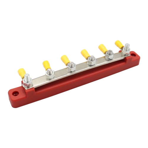 

CP-3123 RV Yacht 150A High Current Single-row 4-way Busbar with 6pcs Terminals