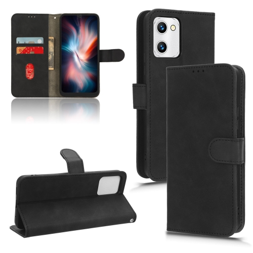 

For UMIDIGI G2 / G1 / G1 Max Skin Feel Magnetic Flip Leather Phone Case(Black)