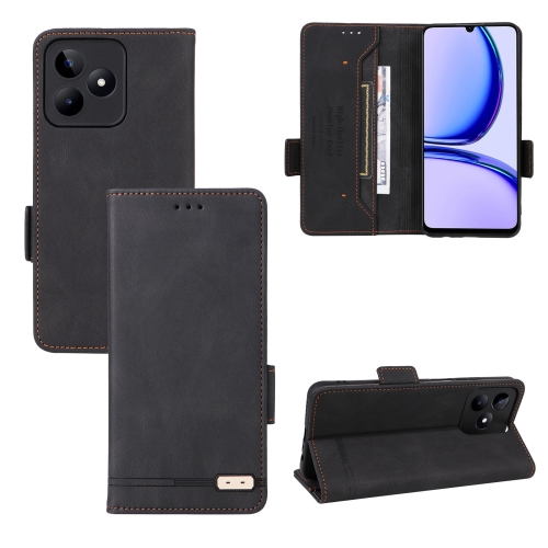 

For Realme C53 4G / Narzo N53 4G Magnetic Clasp Leather Phone Case(Black)