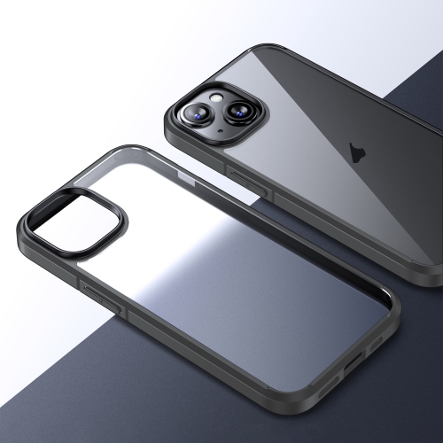 

For iPhone 15 Ice Crystal Transparent PC + TPU Phone Case(Grey)