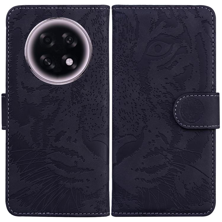 

For OPPO A6 GT 5G Tiger Embossing Pattern Flip Leather Phone Case(Black)
