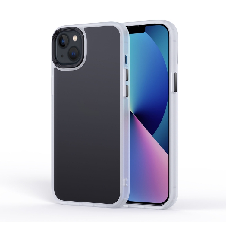 

For iPhone 15 Plus Frosted Back Shockproof Phone Case(Frosted White)