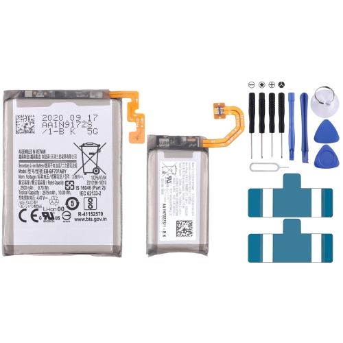 

EB-BF707ABY EB-BF708ABY 1 Pair 2575mAh 725mAh Battery Replacement For Samsung Galaxy Z Flip 5G