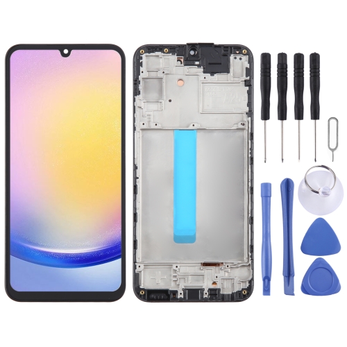 For Samsung Galaxy A25 SM-A256B Original LCD Screen Digitizer Full Assembly with Frame