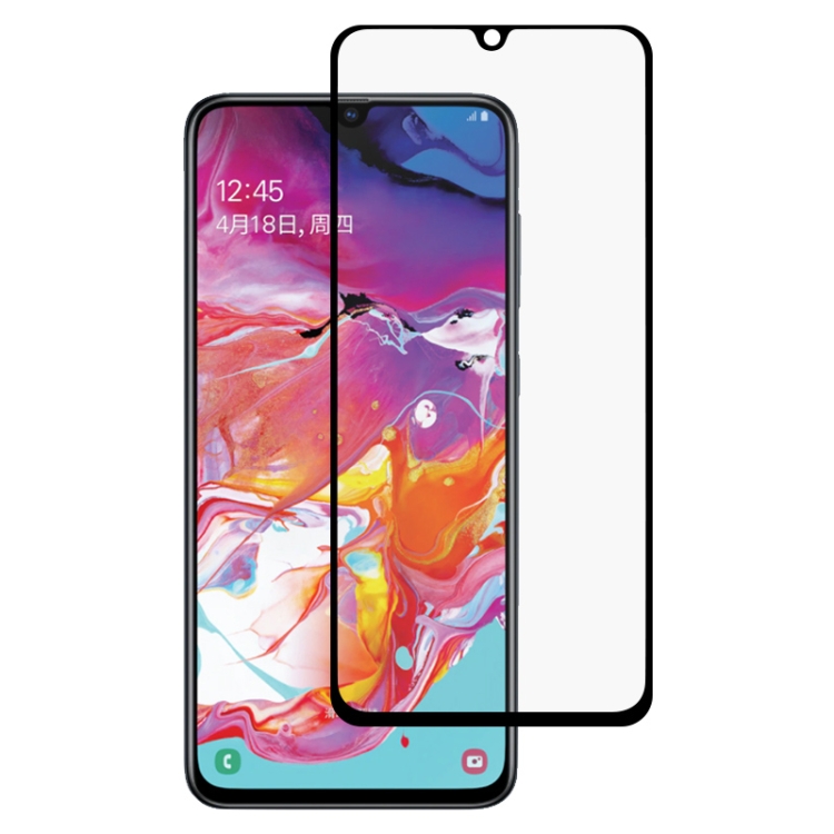 

For Samsung Galaxy A70 Full Glue Full Screen Tempered Glass Film(Black)