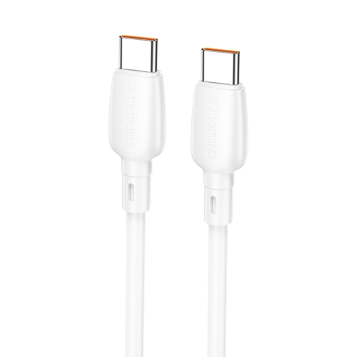 

Borofone BX93 100W USB-C/Type-C to USB-C/Type-C Fast Charging Data Cable, Length: 1m(White)