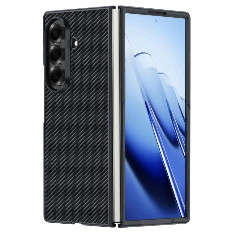

For Galaxy Z Fold8 Ultra 5G Ultra-thin Carbon Fiber Texture Printing Phone Case(Black)