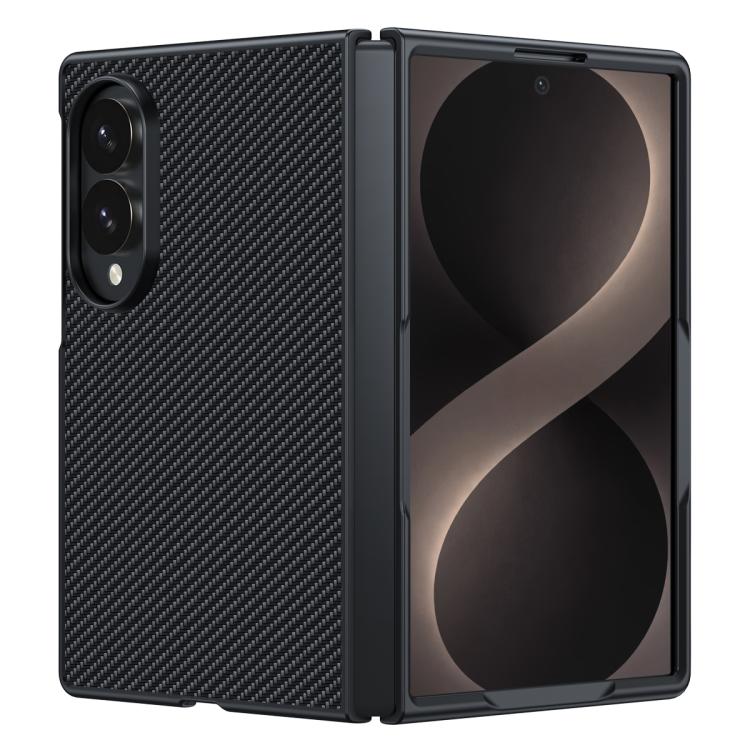 

For Galaxy Z Fold8 5G Ultra-thin Carbon Fiber Texture Printing Phone Case(Black)