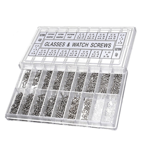 

1000pcs Box Watch Glasses Repair Screw Set