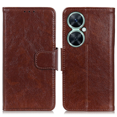 

For Huawei nova 11i / Maimang 20 5G Nappa Texture Flip Leather Phone Case(Brown)