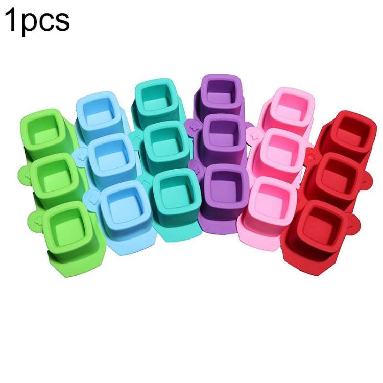 

3 Cups Love Ice Tray Silicone Mold Succulent Plaster Mold, Random Color Delivery