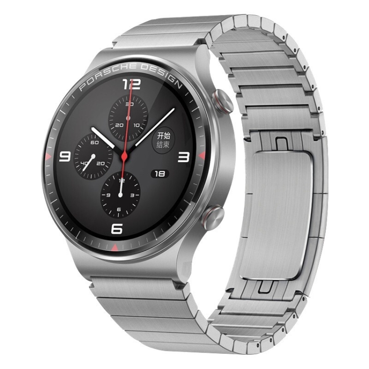 

For Huawei Watch 4 / 4 Pro One Bead Stainless Steel Watch Band(Silver)