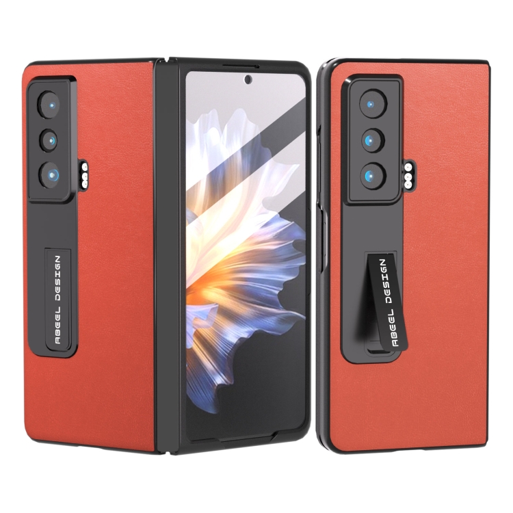 

For Honor Magic Vs ABEEL Haze Texture PU Phone Case(Red)