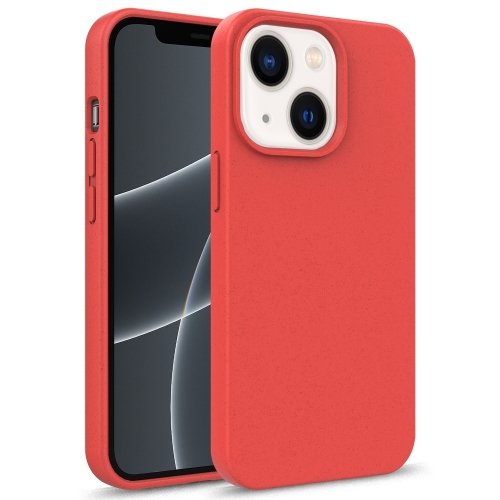 

For iPhone 15 Plus Starry Series Shockproof Straw Material + TPU Protective Case(Red)