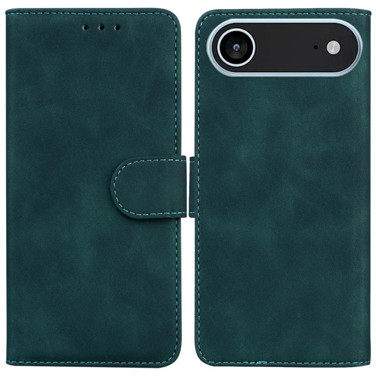 

For iPhone Air Skin Feel Pure Color Flip Leather Phone Case(Green)