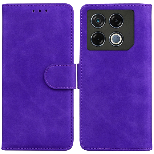 

For Infinix GT 20 Pro 5G Skin Feel Pure Color Flip Leather Phone Case(Purple)