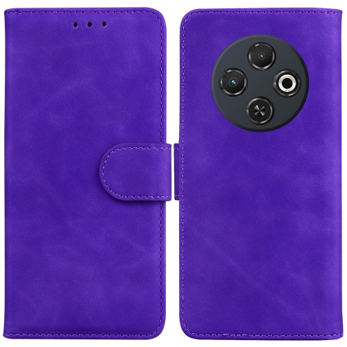 

For Tecno Spark 30C Skin Feel Pure Color Flip Leather Phone Case(Purple)